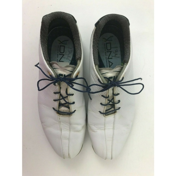 FootJoy Dryjoys DNA Golf Shoes White/Navy 53437 - Picture 3 of 7